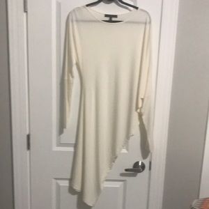 BCBG size Petite L scooped neck long sleeve jersey dress NWOT